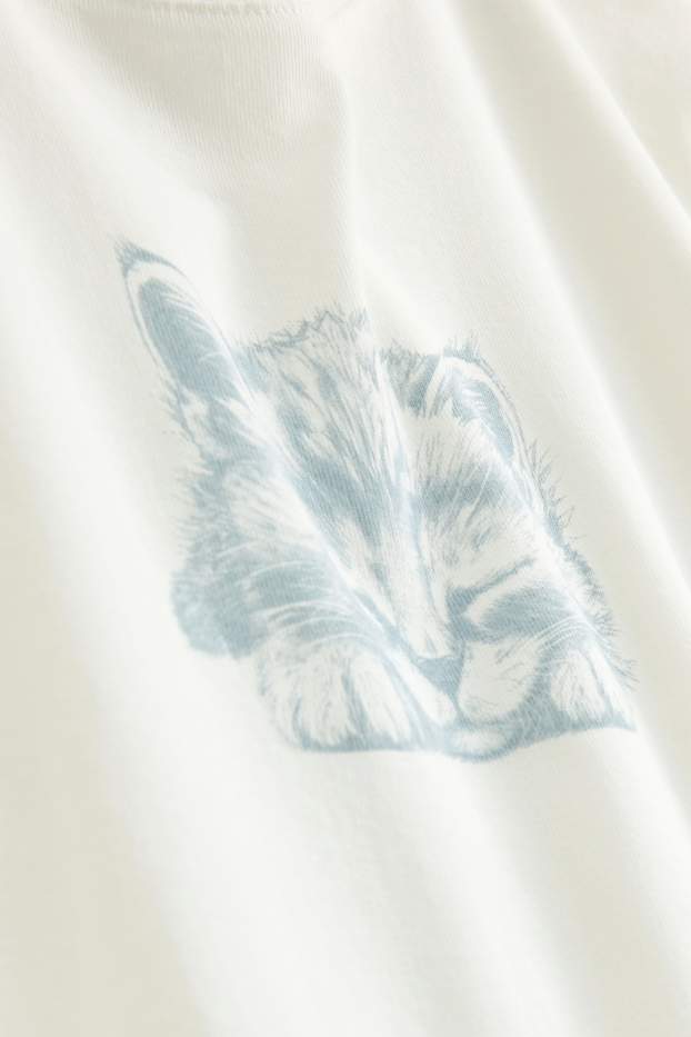 Dona - Samarreta de màniga curta - slim fit - blanc
