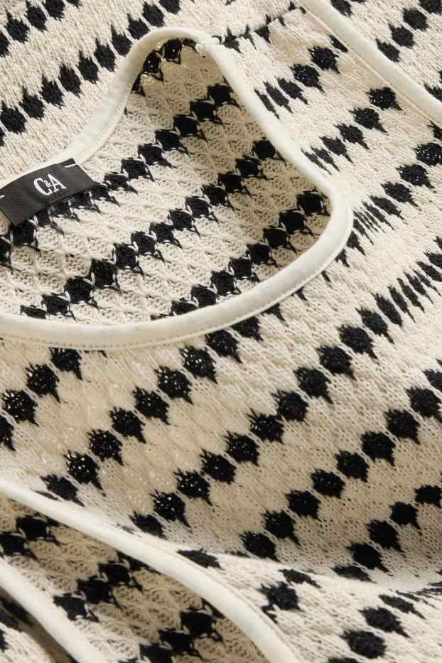 Dames - Topje - wit / zwart