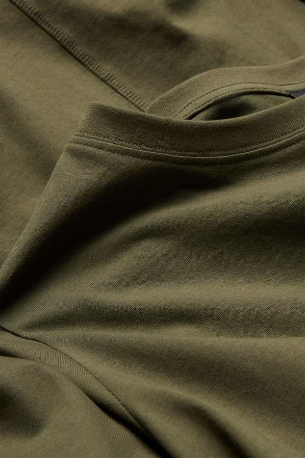 Damen - T-Shirt-Kleid - Straight Fit - khaki