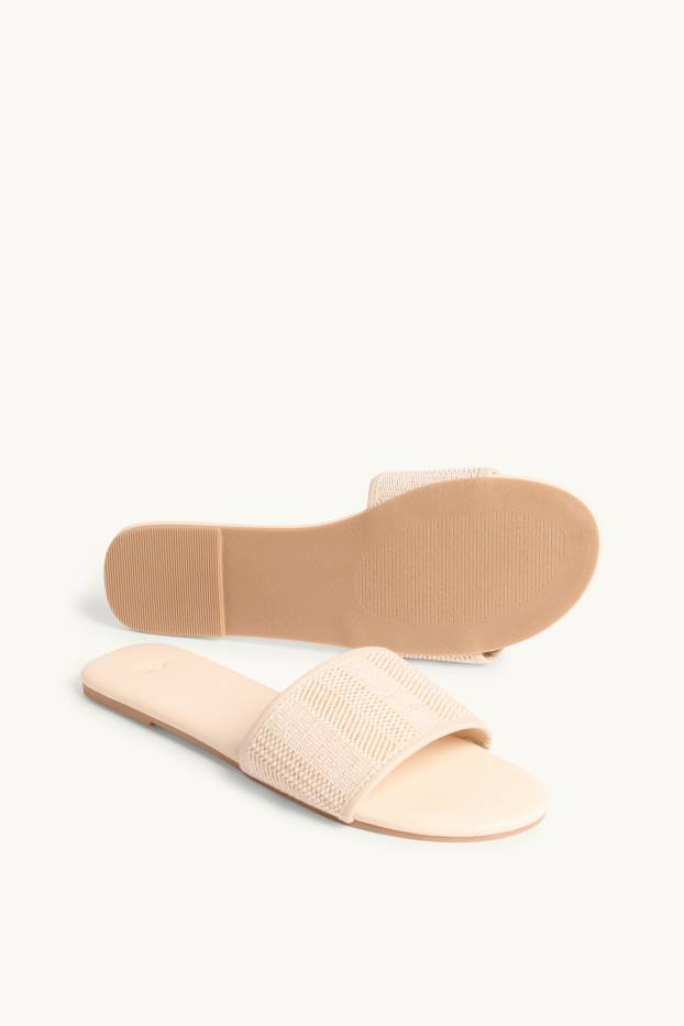 Femei - Șlapi - bej