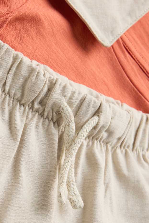Baby Buben - Chamäleon - Baby-Outfit - 3 teilig - orange / beige