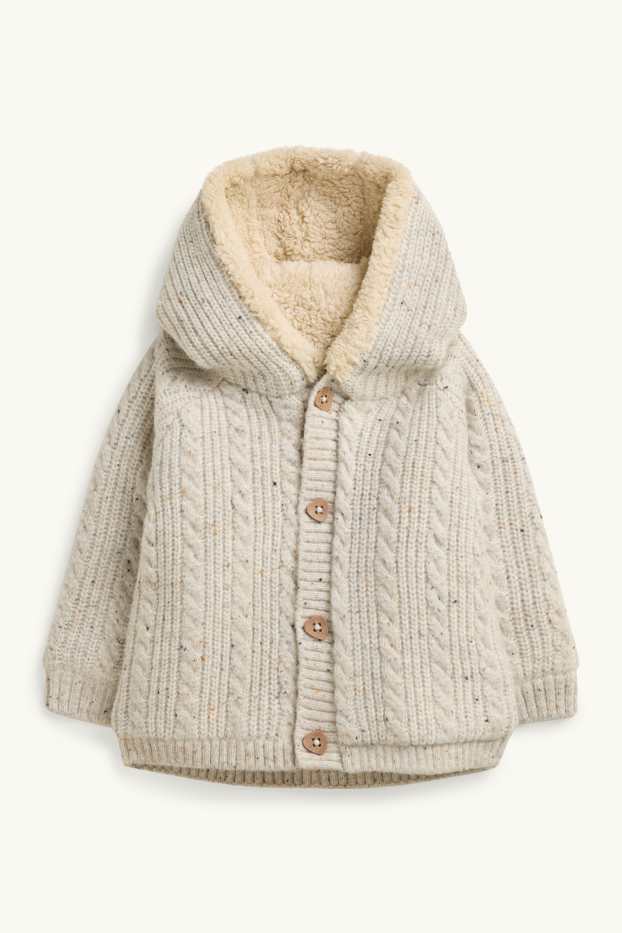 Baby Buben - Baby-Jacke mit Kapuze - hellbraun