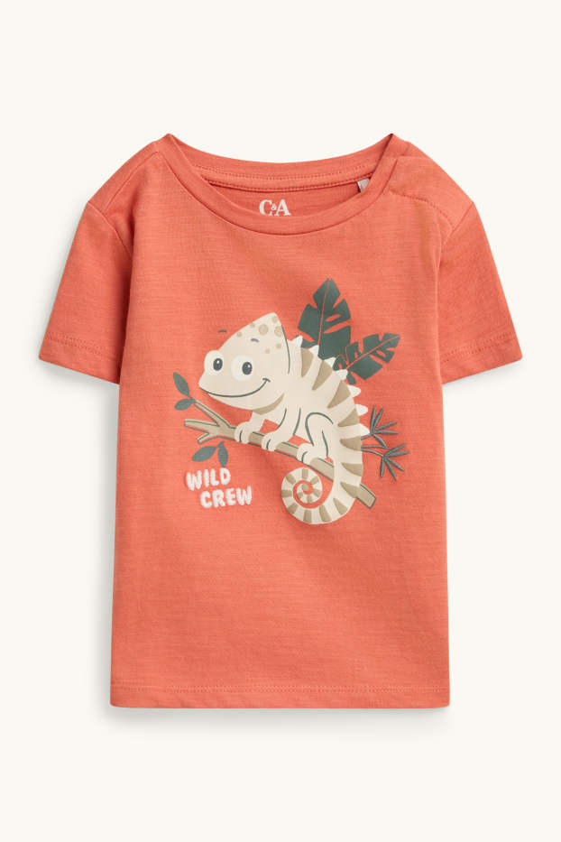 Baby Buben - Chamäleon - Baby-Outfit - 3 teilig - orange / beige