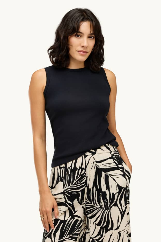 Damen - Top - schwarz