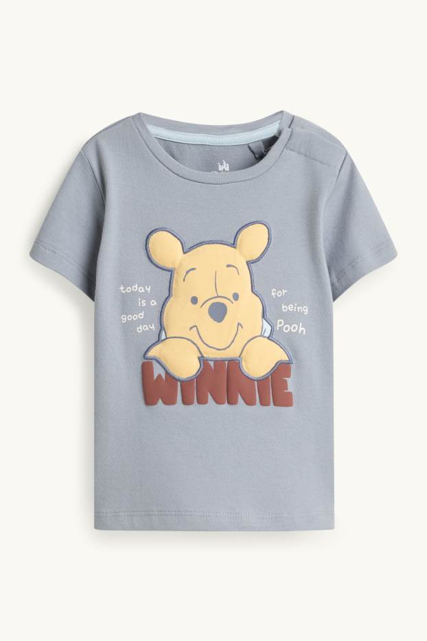 Bebeluși - băieți - Winnie de Pluș - compleu bebeluși - 2 piese - albastru / alb