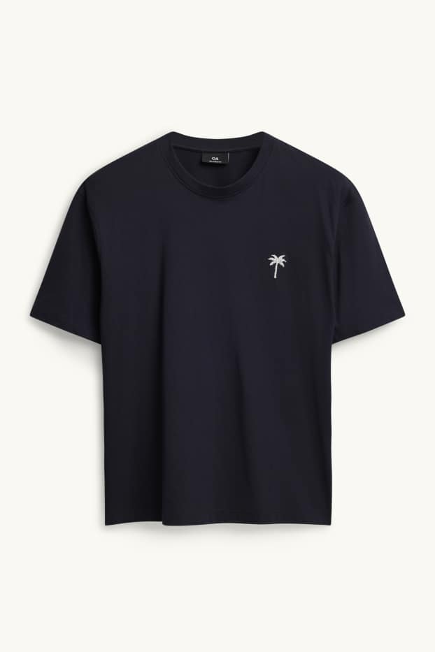 Herren - T-Shirt - Relaxed Fit - dunkelblau