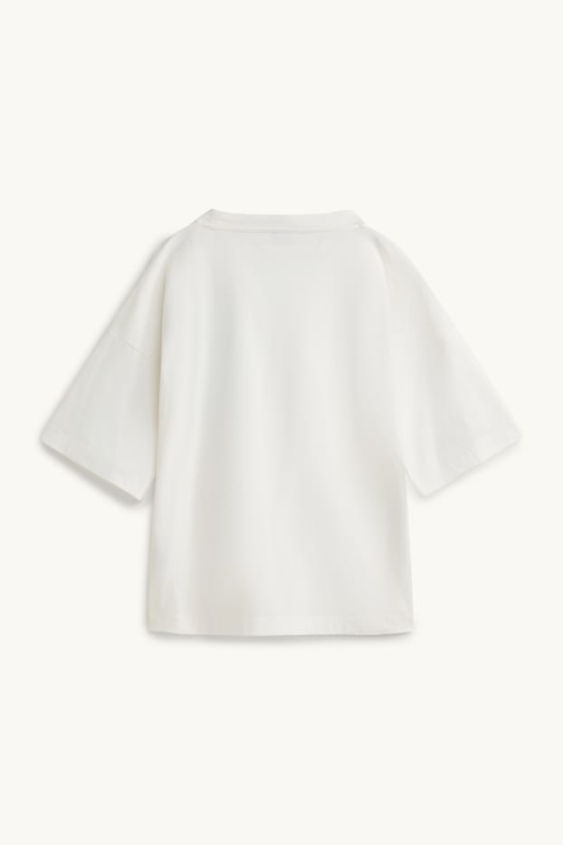 Dames - T-shirt - relaxed fit - wit