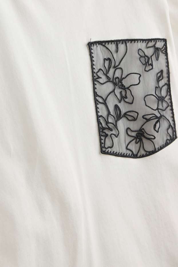 Dames - T-shirt - relaxed fit - wit