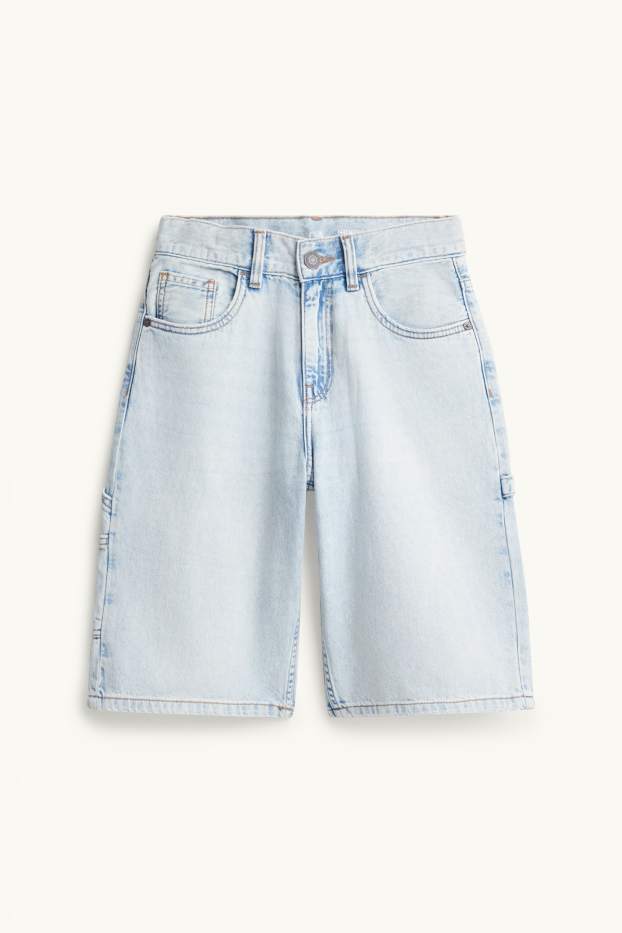 Kinder Jungen - Jeans-Bermudas - helljeansblau