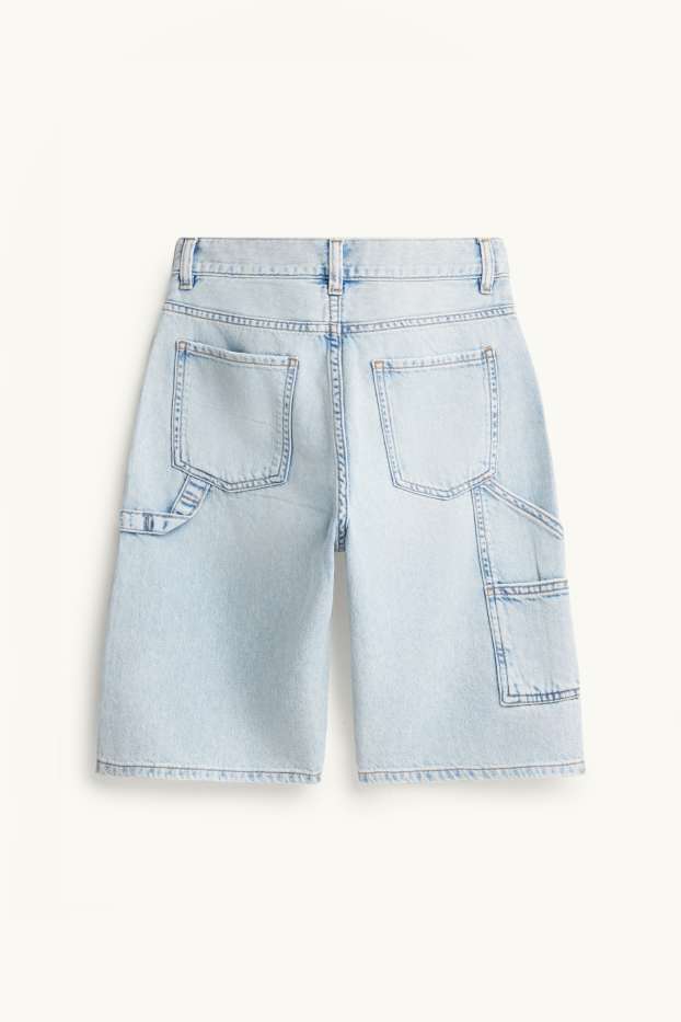 Kinder Jungen - Jeans-Bermudas - helljeansblau