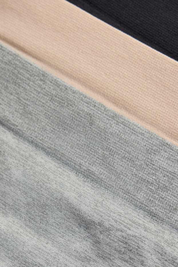 Women - Multipack of 3 - thong - seamless - beige