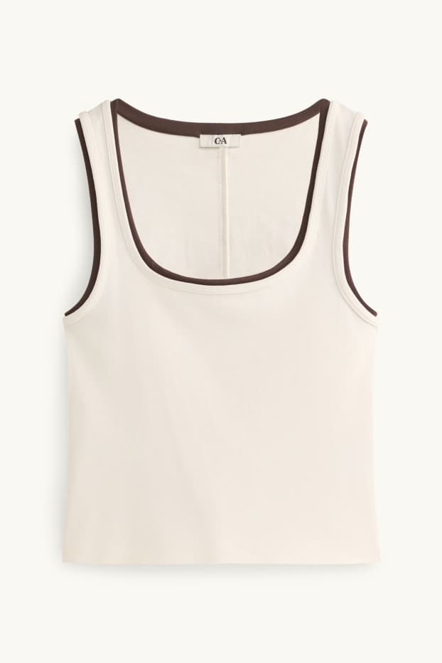 Women - Top - 2-in-1 look - white