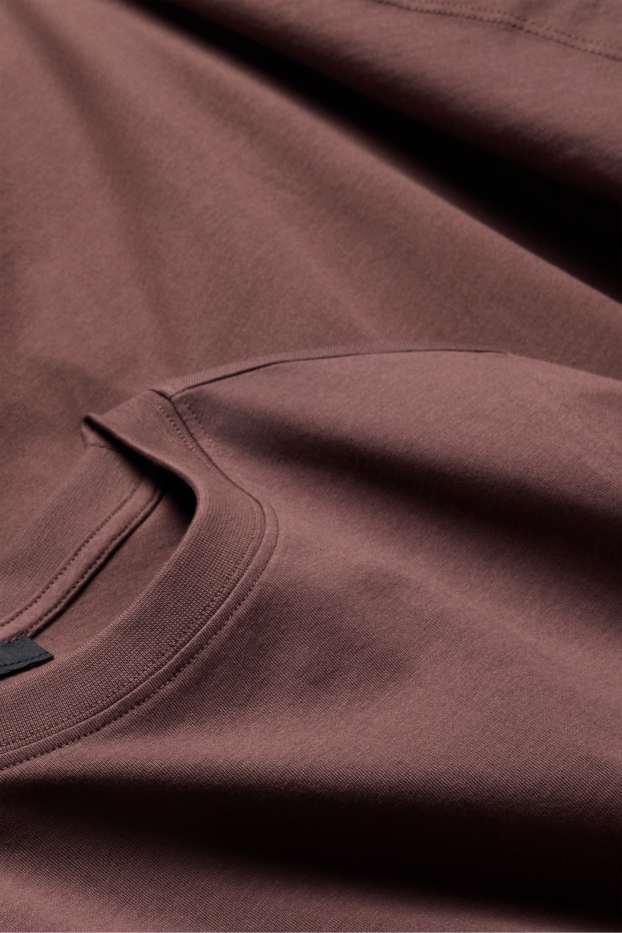 Damen - T-Shirt-Kleid - Straight Fit - braun