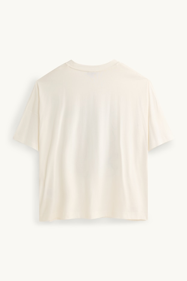 Femmes - T-shirt - relaxed fit - blanc