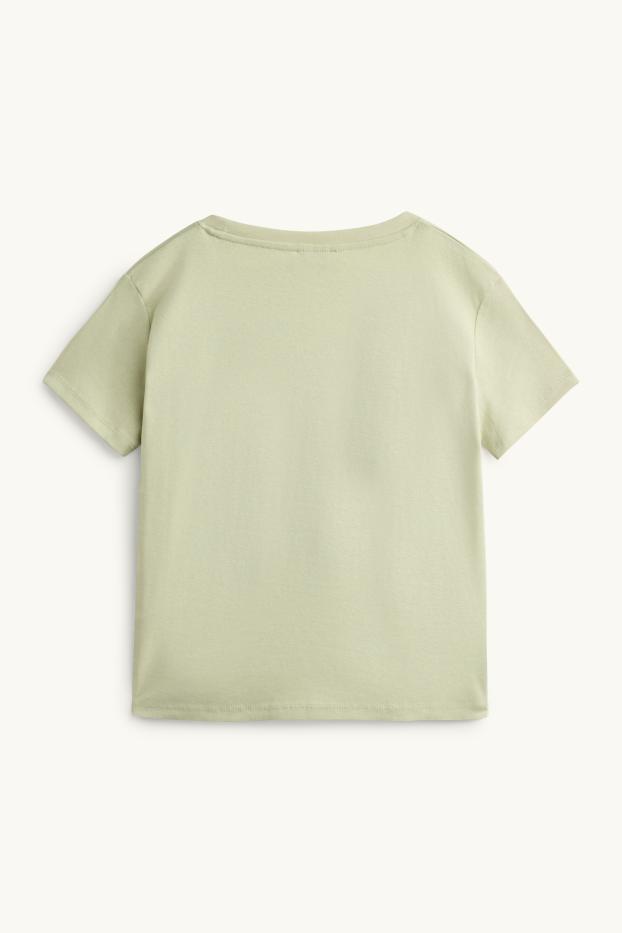 Dona - Samarreta de màniga curta - slim fit - verd clar