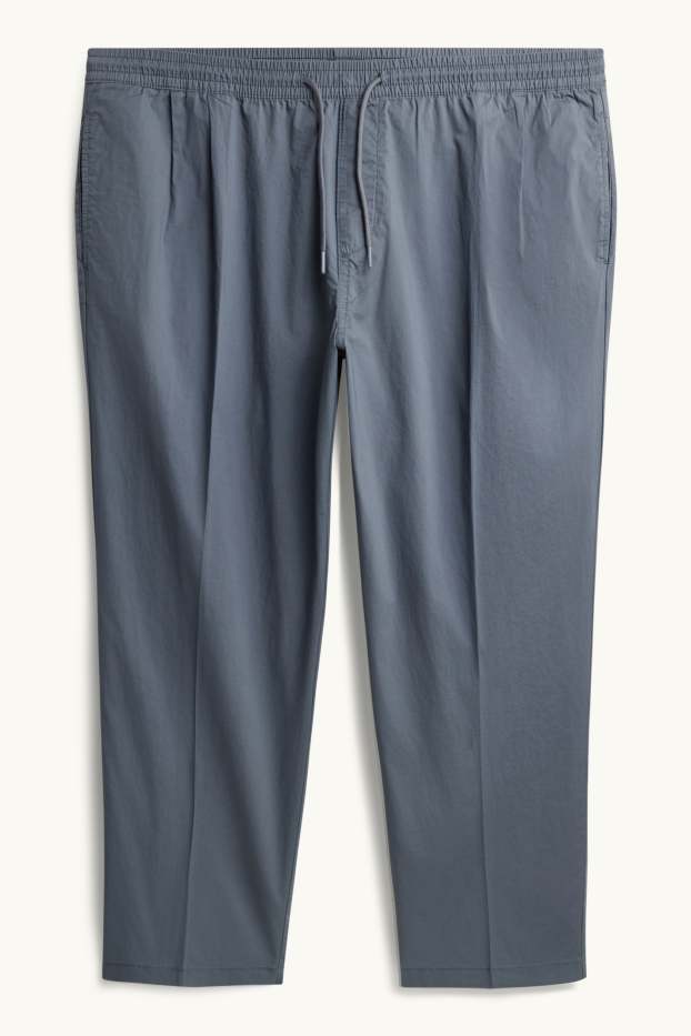 Hommes - Pantalon - relaxed fit - gris