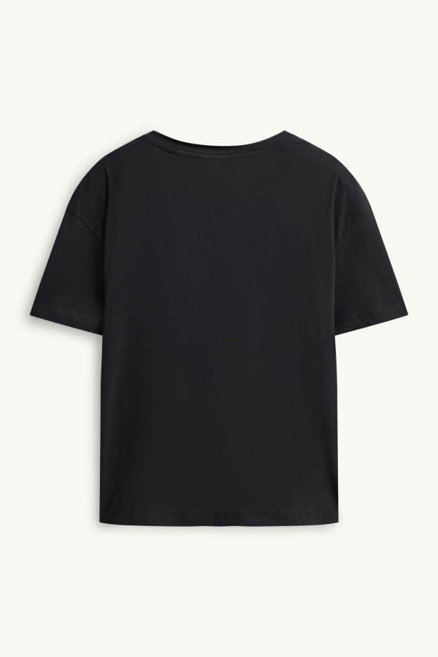 Dames - T-shirt - regular fit - Peanuts - zwart