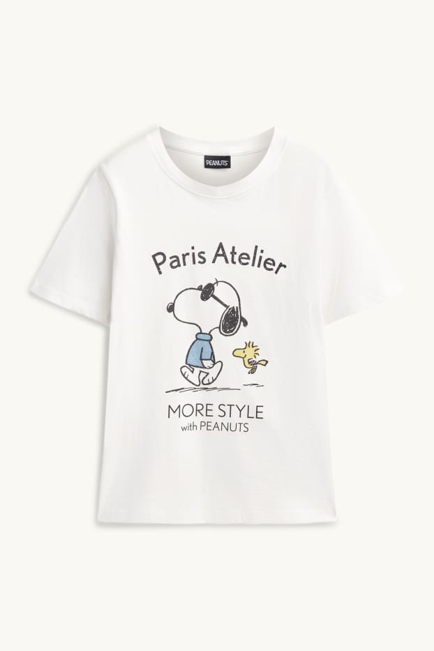 Dames - T-shirt - regular fit - Peanuts - wit