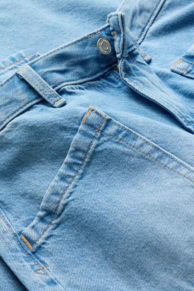 Donna - Barrel jeans - vita alta - jeans azzurro