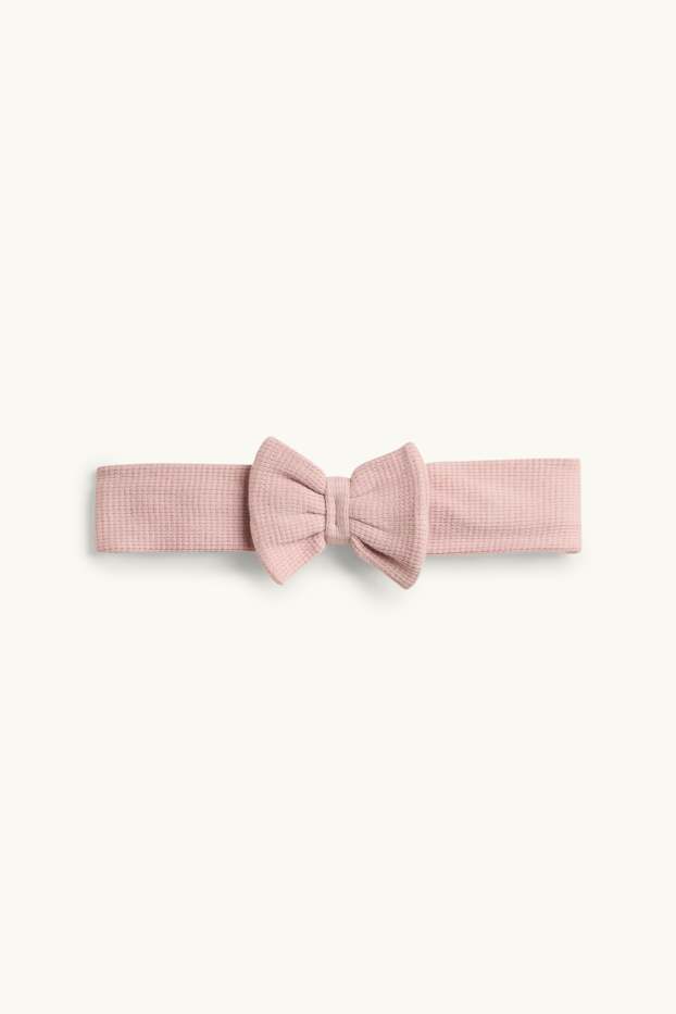 Bébés filles - Petites fleurs - tenue bébé - 3 pièces - blanc / rose