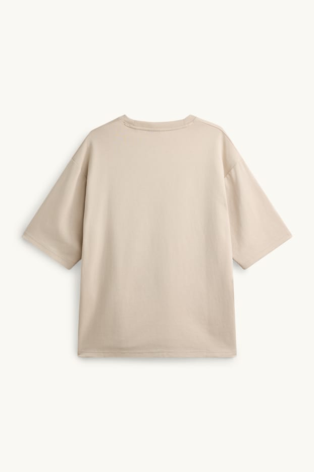 Herren - T-Shirt - Relaxed Fit - beige