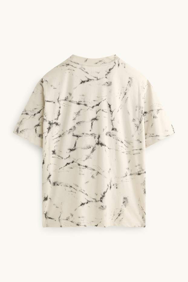 Children Boys - Skate - short sleeve T-shirt - patterned - creme