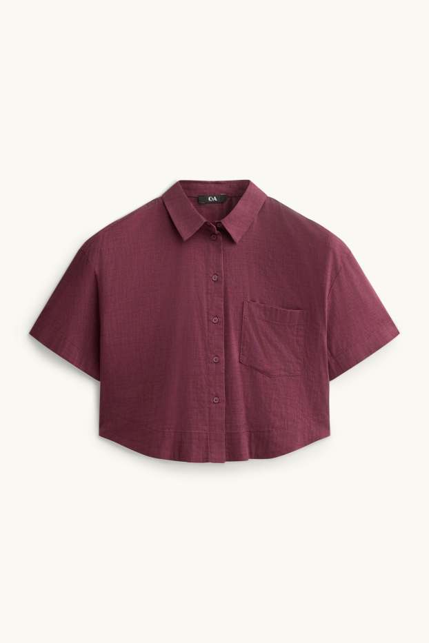 Dames - Blouse - donkerrood