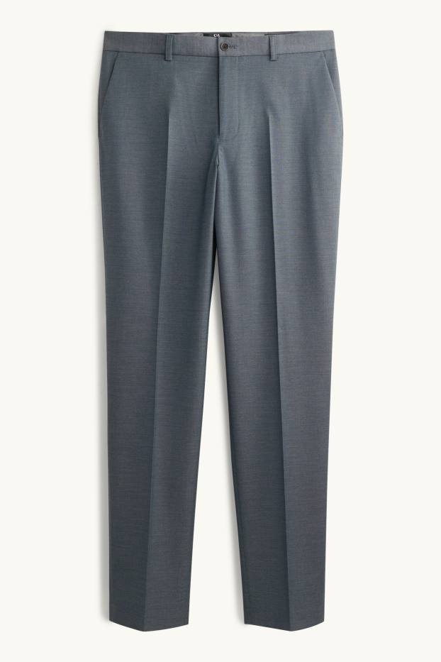 Home - Pantalons combinables - regular fit - elàstics - gris