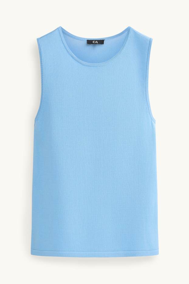 Damen - Pullunder - hellblau