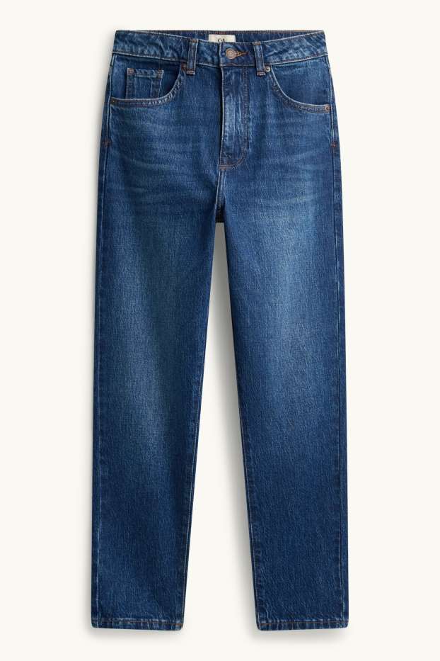 Femmes - Mom jean - high waist - LYCRA® - jean bleu