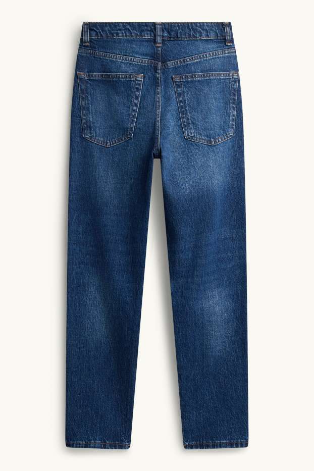 Femmes - Mom jean - high waist - LYCRA® - jean bleu