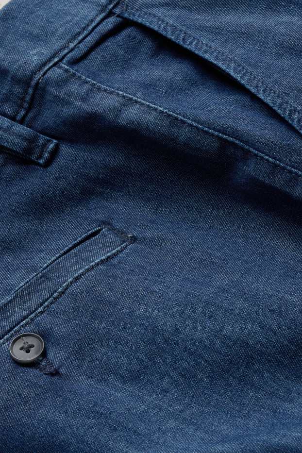 Hommes - Jean chino - tapered fit - jean bleu foncé