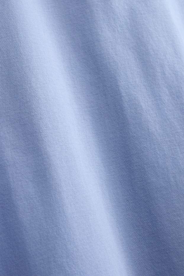 Heren - T-shirt - regular fit - lichtblauw