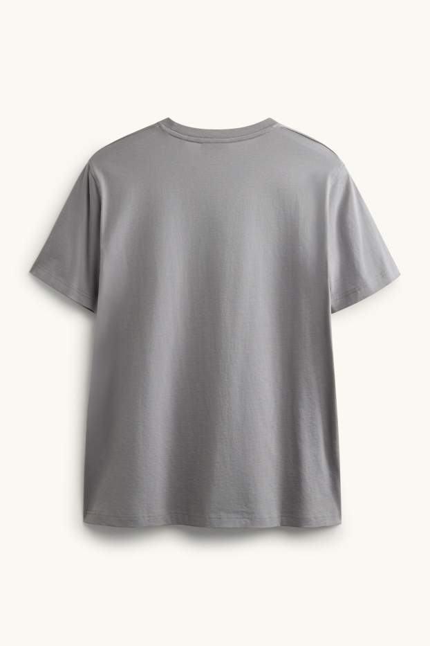 Men - T-shirt - regular fit - gray