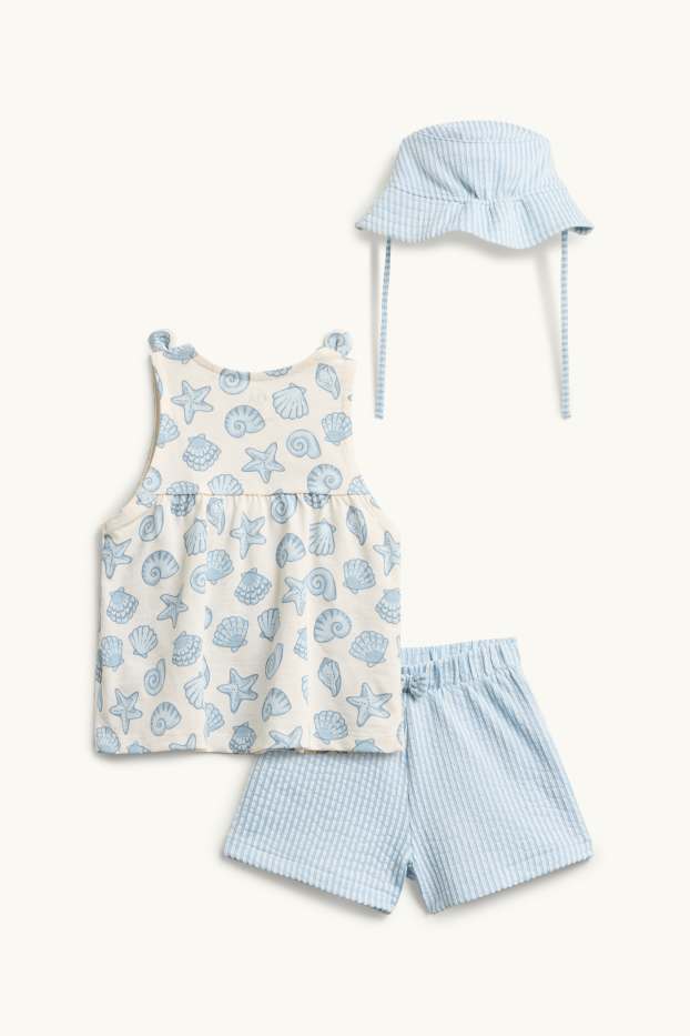 Baby Girls - Baby outfit - white / light blue