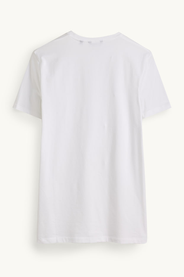 Hommes - T-shirt - slim fit - blanc