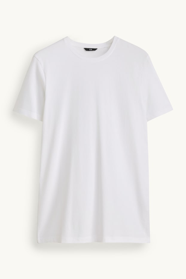 Hommes - T-shirt - slim fit - blanc