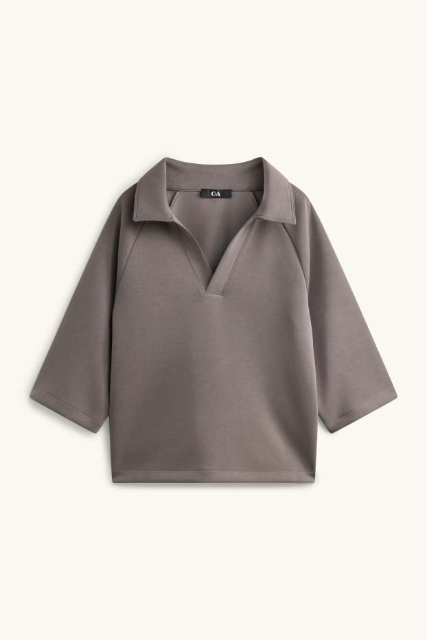 Dames - Sweatshirt - bruin
