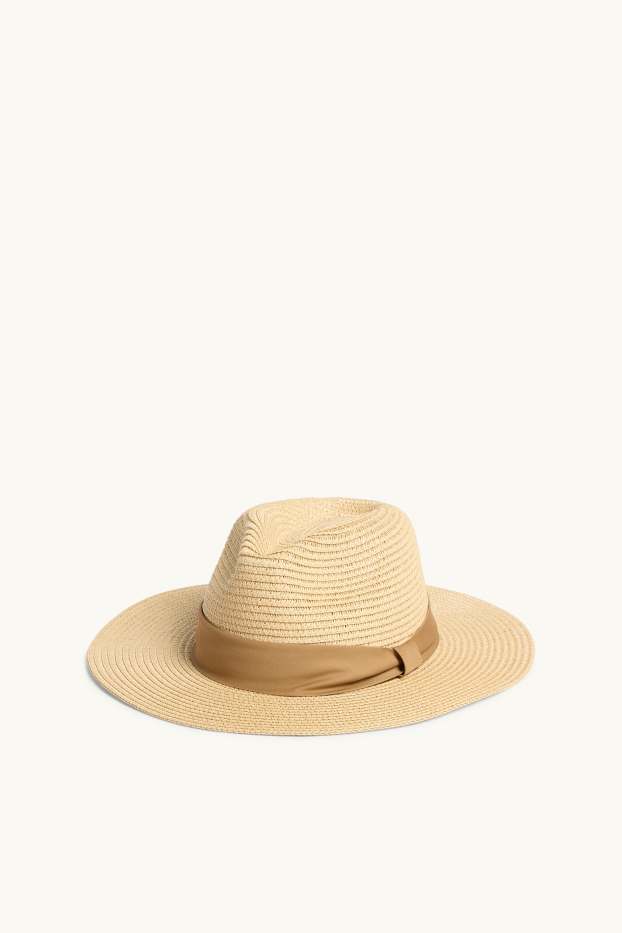 Femmes - Chapeau de paille - beige