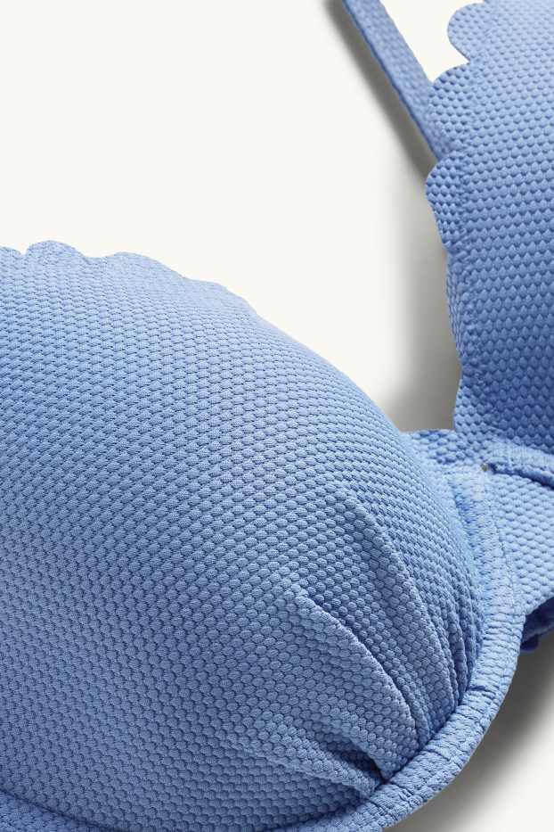 Femei - Top bikini cu armătură - vătuit - LYCRA® XTRA LIFE™ - albastru