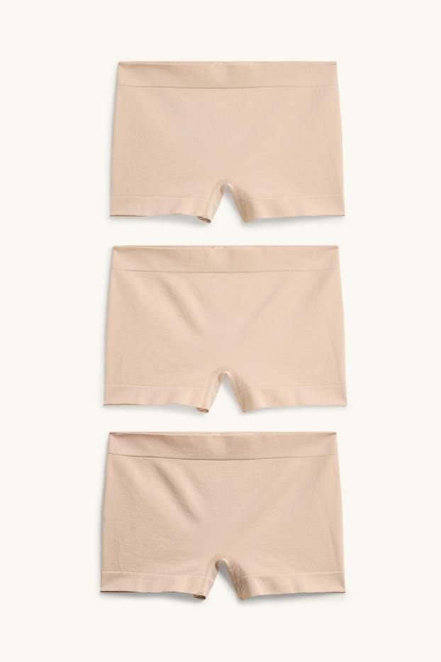 Dona - Paquet de 3 - calces hipster - seamless - beix