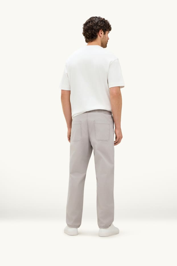 Hommes - Chino - slim fit - gris clair