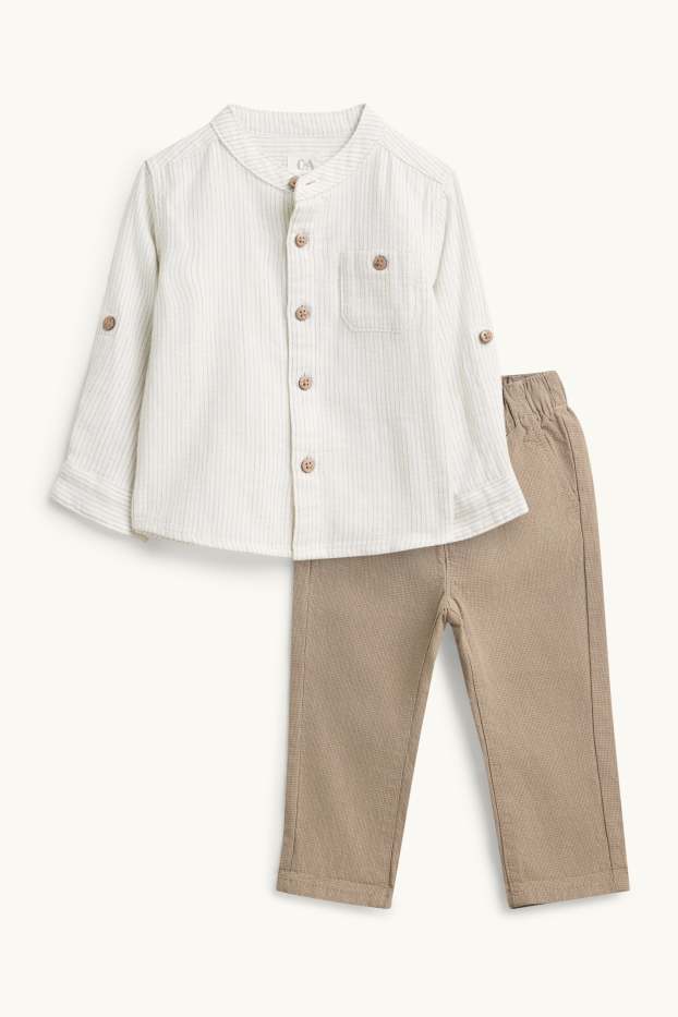 Baby: jongens - Baby outfit - wit