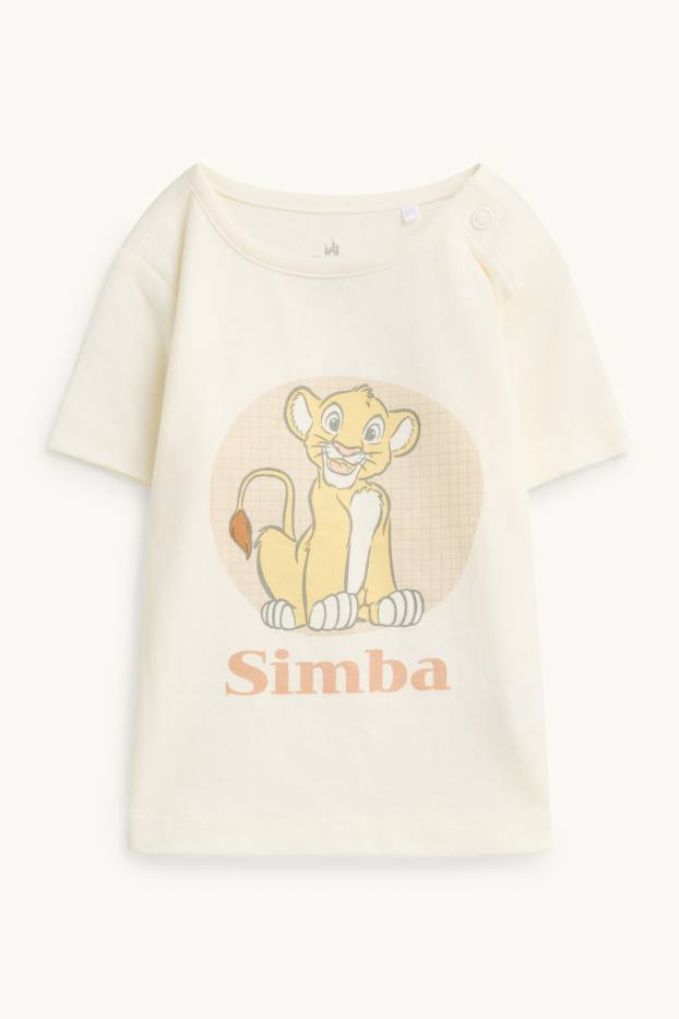 Miminka - chlapci - Lví král - outfit pro miminka - 3dílný - bílá/růžová