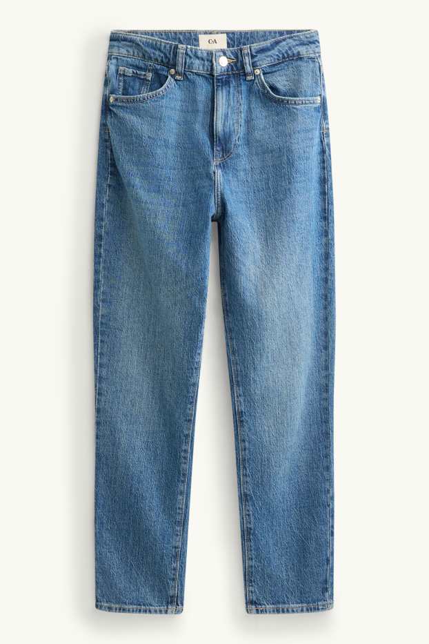 Damen - Mom Jeans - High Waist - LYCRA® - jeansblau