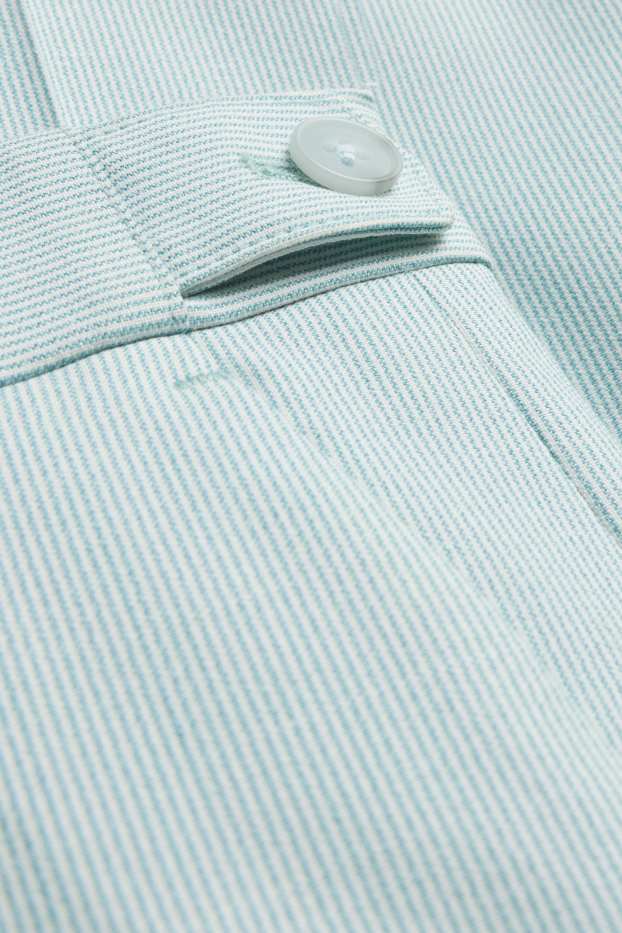 Men - Mix & match suit trousers - regular fit - striped - light green