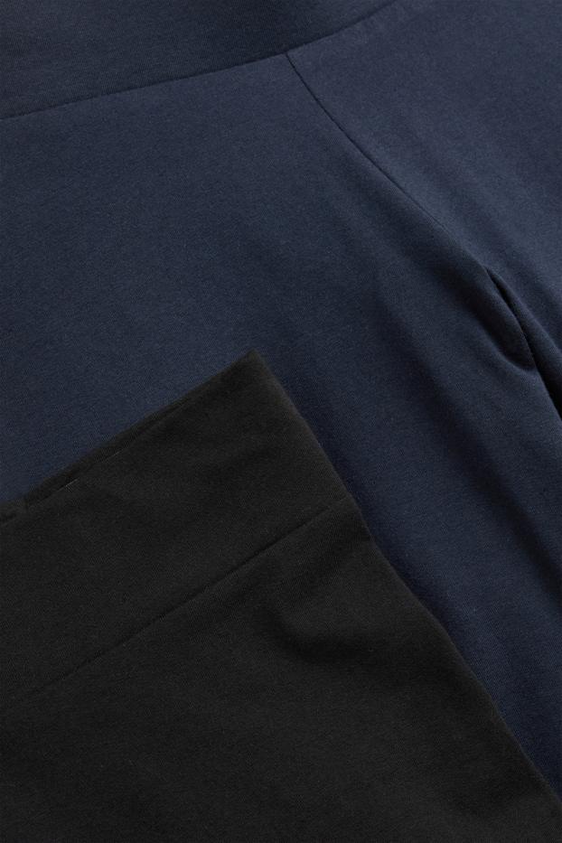 Damen - Multipack 2er - Biker-Shorts - schwarz