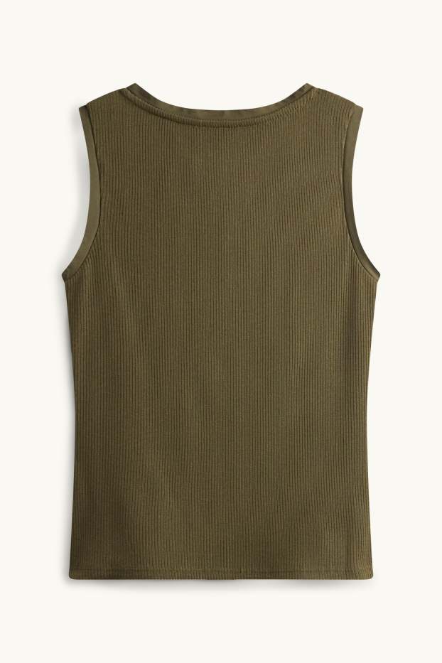 Dames - Topje - donkergroen