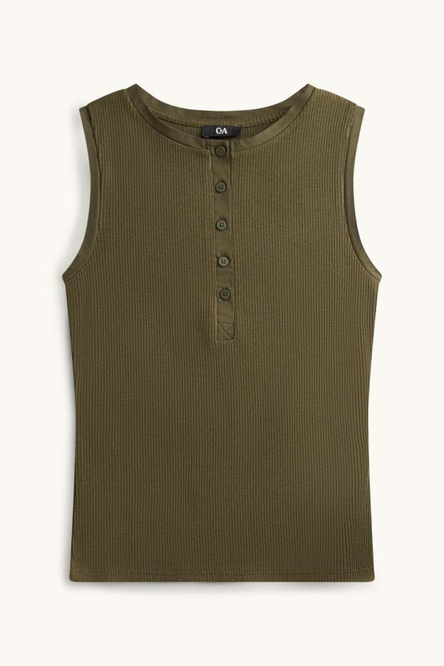 Dames - Topje - donkergroen