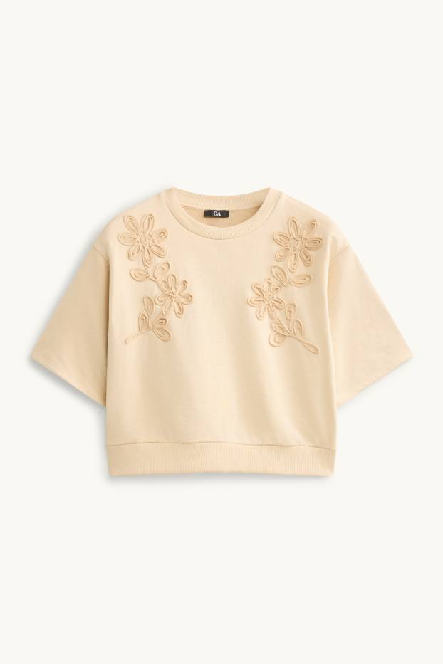 Dames - Sweatshirt - apricot